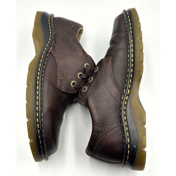 Dr. Martens Men\'s Brown Leather Ordell Oxford Lace-Up Shoes Sz 8 Wo\'s 9 3127 main image 5